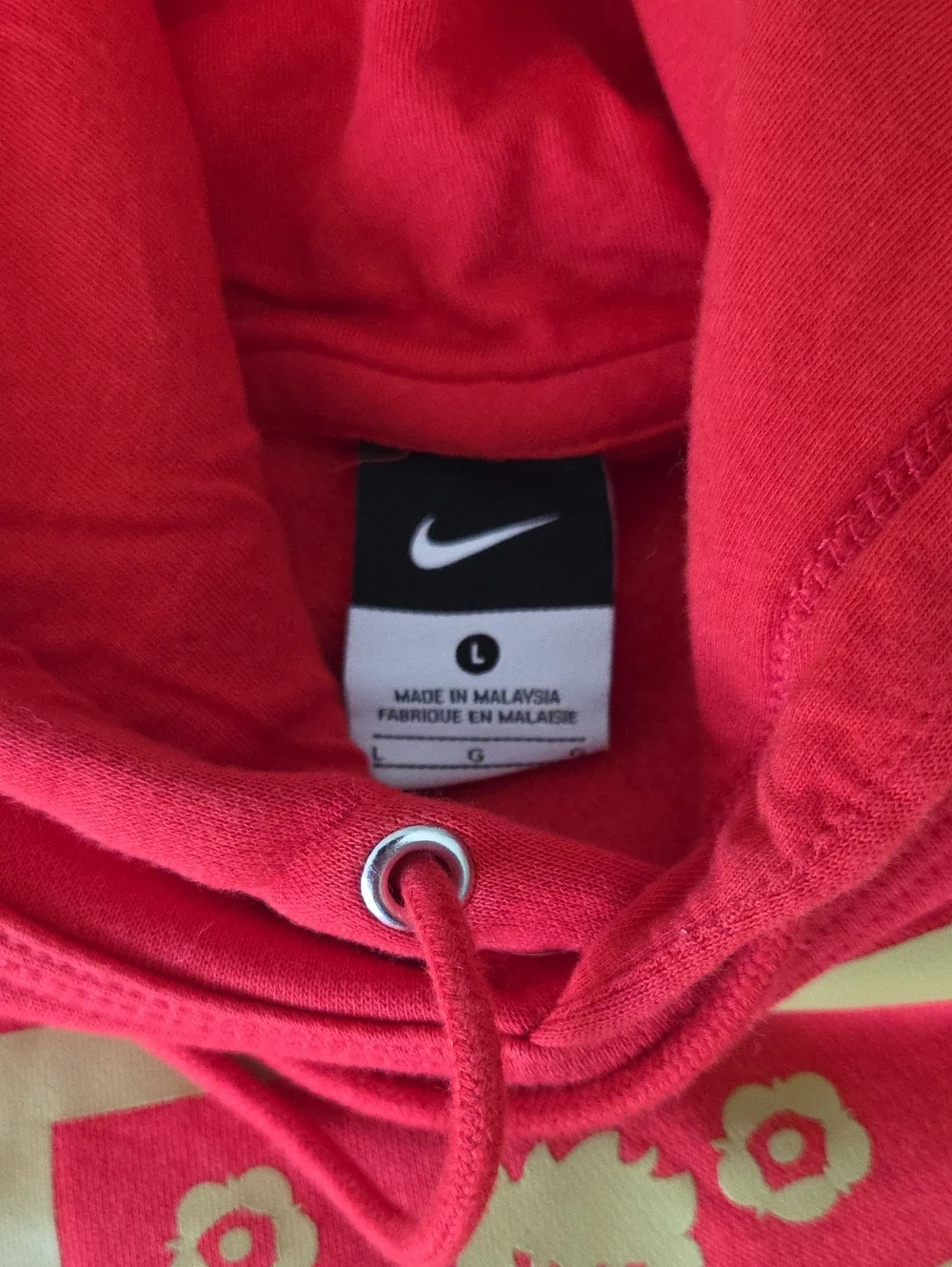 England 3 Lions Nike Soccer Hoodie. Size Large, Red & Gold. - Picture 5 of 6